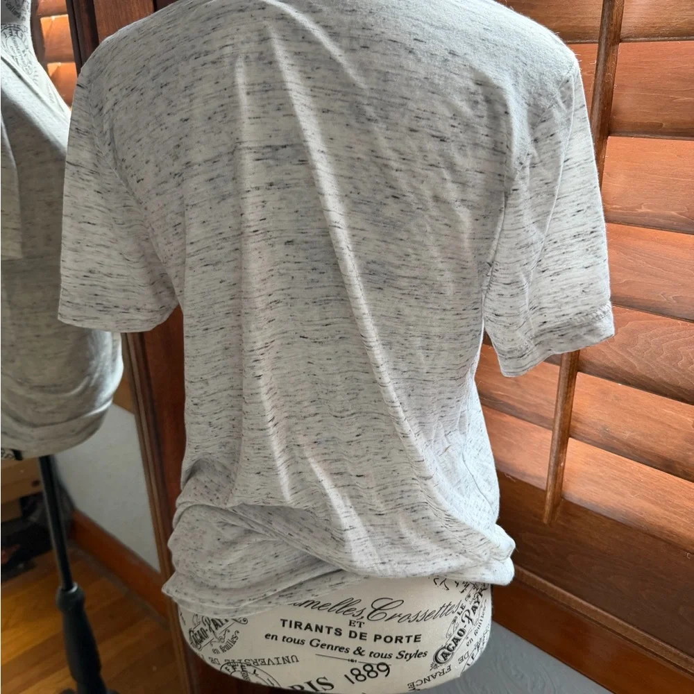 Bella Canvas Light Heather Gray Tee with Black Graphic - Picture 5 of 6